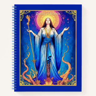Cuaderno Tarot Card, Queen of Wands Journal