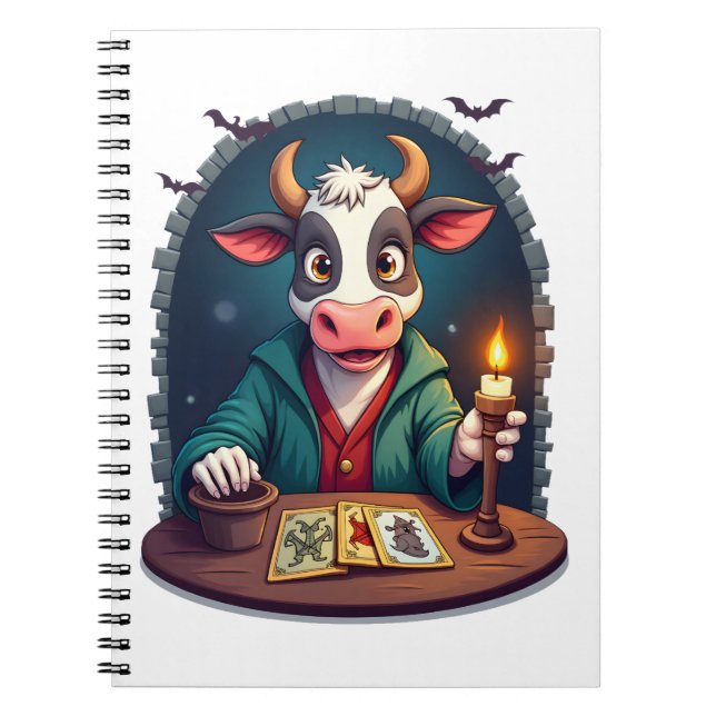 Cuaderno Tarot de vaca del terror (Frente)