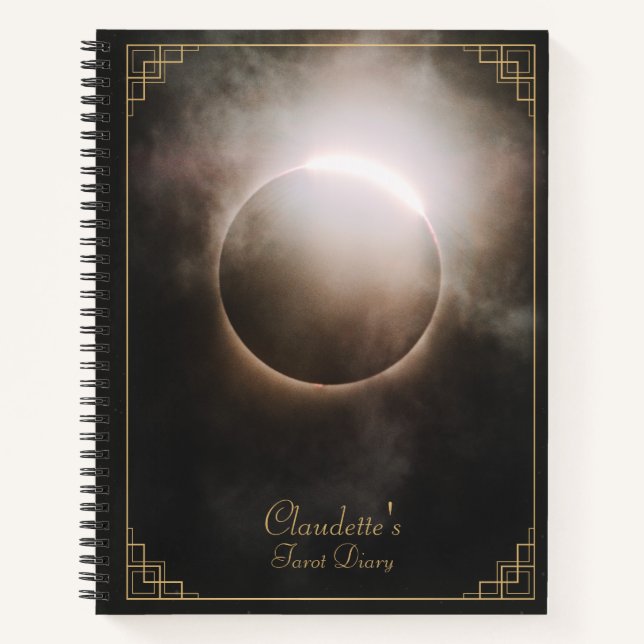 Cuaderno Tarot del eclipse lunar completo (Anverso)