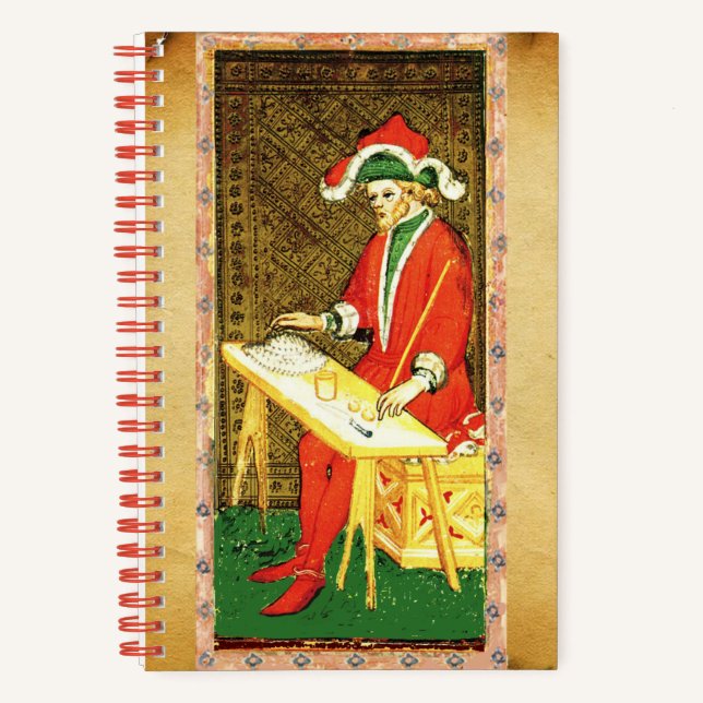CUADERNO TAROTES ANTIGUOS / MAGICIANO Y AMANTES DE TAROT (Anverso)