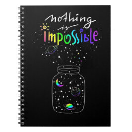 Cuaderno Tarro de Sueños: Cósmico Arcoíris