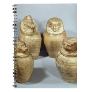 Cuaderno Tarros de Canopic de Hor-ir-aa, Saite (alabastro)