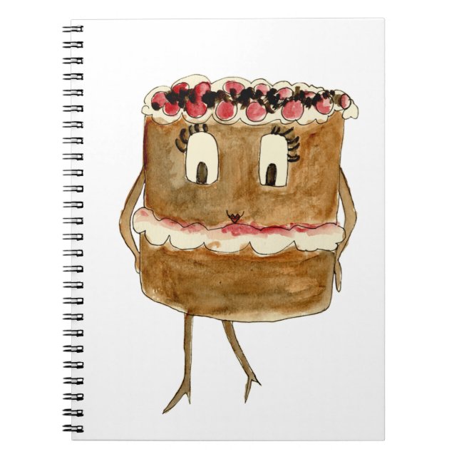 Cuaderno Tarta De Chocolate Divertida Y Original Del Bosque (Frente)