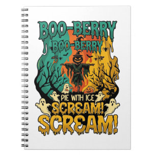 Cuaderno Tarta de helado de calabaza Boo Berry Espantapájar