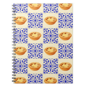 Cuaderno Tarta Portuguesa y Azulejos