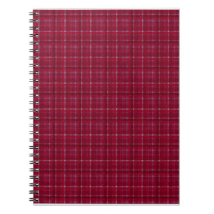 Cuaderno Tartán de control rojo