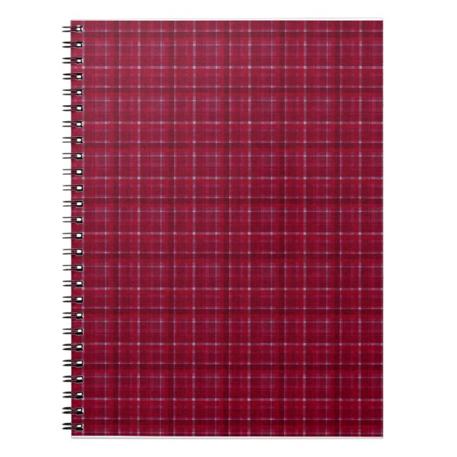 Cuaderno Tartán de control rojo (Frente)