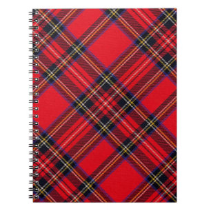 Cuaderno Tartán de Stewart rojo