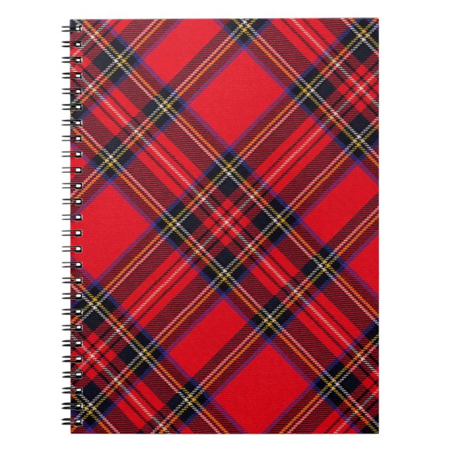 Cuaderno Tartán de Stewart rojo (Frente)