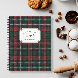 Cuaderno Tartán de vacaciones | Receta personalizada