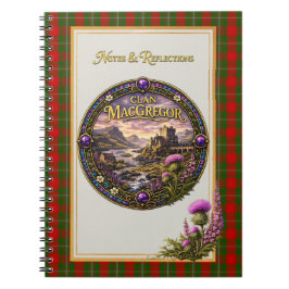 Cuaderno Tartan del Clan Escocés MacGregor