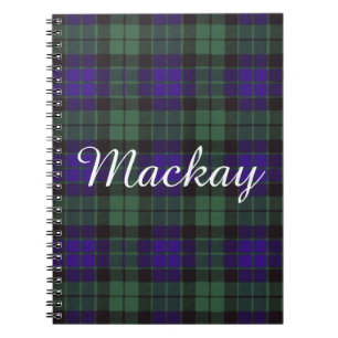 Cuaderno Tartán del escocés de la tela escocesa del clan