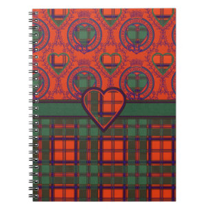 Cuaderno Tartán escocés de la falda escocesa de la tela