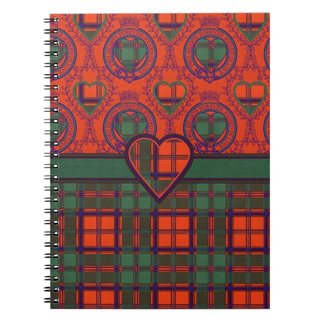 Cuaderno Tartán escocés de la falda escocesa de la tela (Frente)