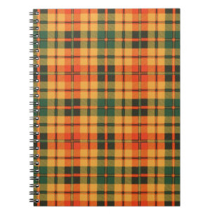 Cuaderno Tartán escocés de la falda escocesa de la tela