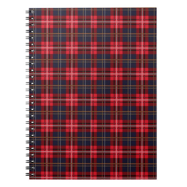 Cuaderno Tartán moderno real escocés (Frente)