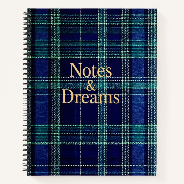 Cuaderno Tartan plaid notebook (Anverso)