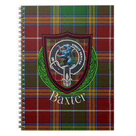 Cuaderno Tartan y Cresta del Clan Escocés Baxter