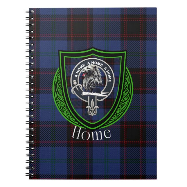 Cuaderno Tartan y Cresta del Clan Escocés de la Casa (Frente)