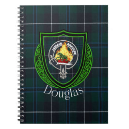 Cuaderno Tartan y Cresta del Clan Escocés Douglas