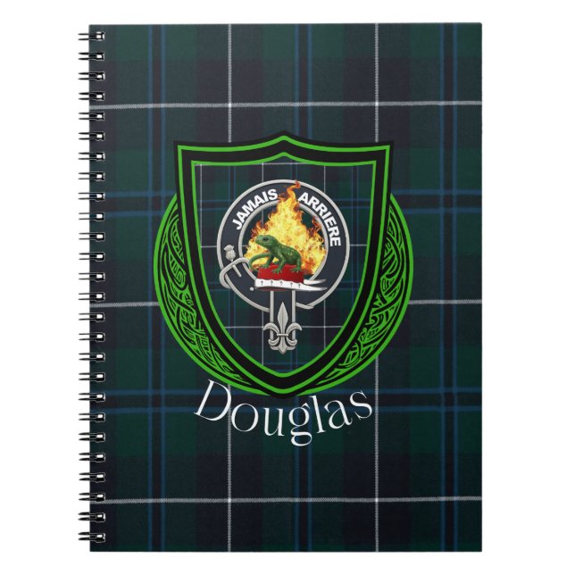 Cuaderno Tartan y Cresta del Clan Escocés Douglas (Frente)