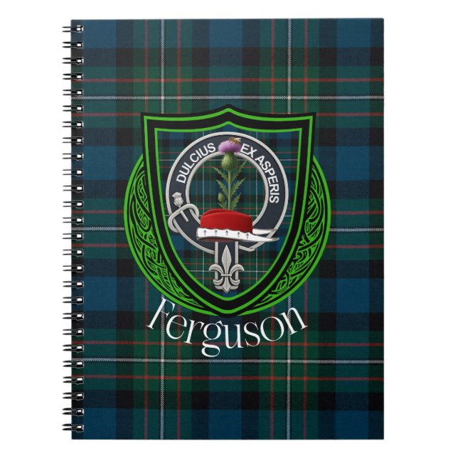 Cuaderno Tartan y Cresta del Clan Escocés Ferguson (Frente)