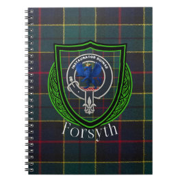 Cuaderno Tartan y Cresta del Clan Escocés Forsyth