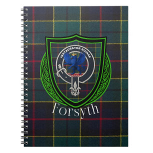 Cuaderno Tartan y Cresta del Clan Escocés Forsyth