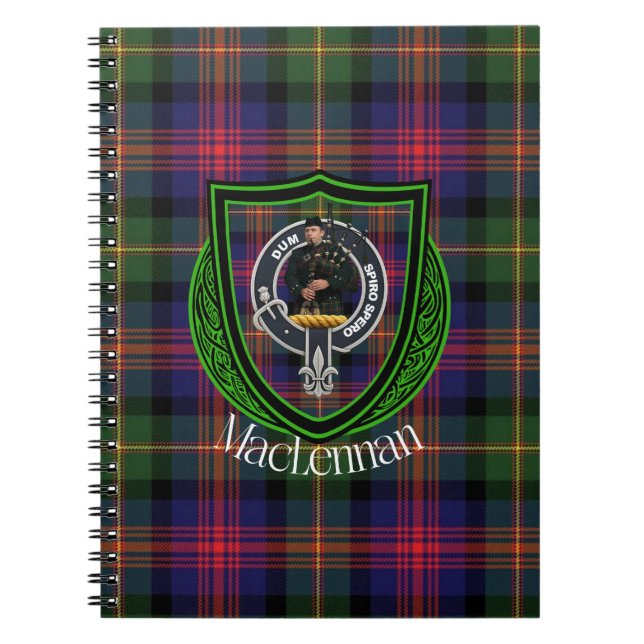 Cuaderno Tartan y Cresta del Clan Escocés MacLennan (Frente)