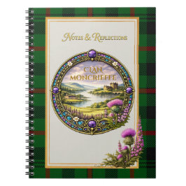 Cuaderno Tartan y Cresta del Clan Escocés Moncrieffe
