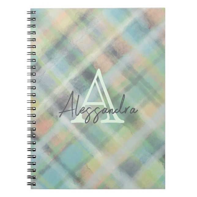 Cuaderno Tarto pastel monográfico amarillo verde azulado ve (Frente)