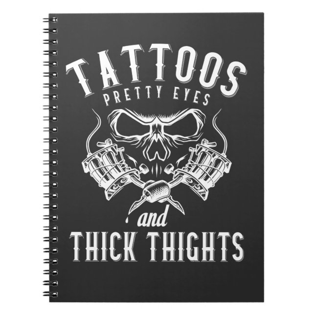 Cuaderno Tattoos Lover Artista De Tatuajes Enganchados (Frente)