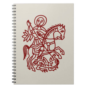 Cuaderno Tatuaje de la Cruz de Jerusalén del Dragón de San