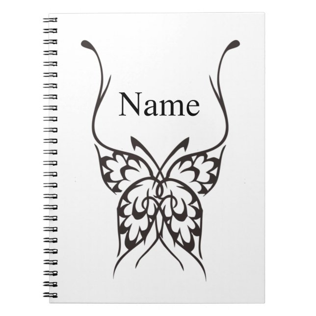 Cuaderno Tatuaje de mariposa estilizada Thunder_Cove (Frente)
