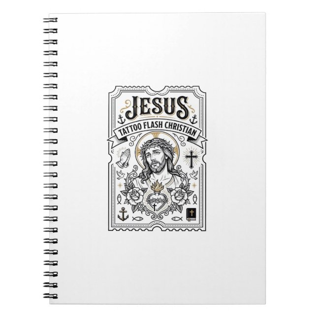 Cuaderno Tatuaje Flash Jesús Cristiano Tatuaje Flash Jesús  (Frente)