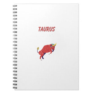 Cuaderno Tauro blanco, zodiaco, impresión de signo estelar