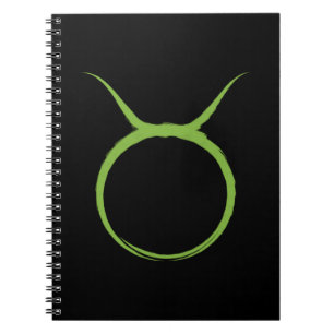 Cuaderno TAURO Toro Verde Astrología Zodíaco Signo Abril Ma