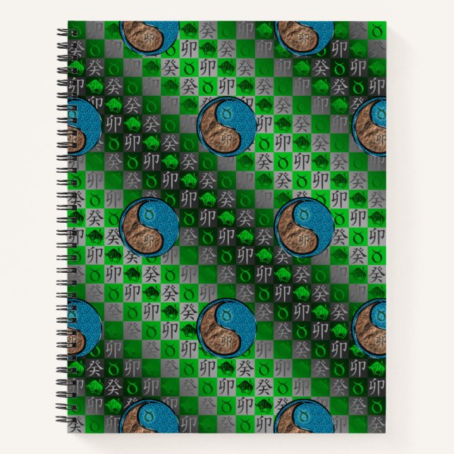 Cuaderno Tauro y Conejo de Agua (Anverso)