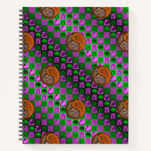 Cuaderno Tauro y Gallo de Madera