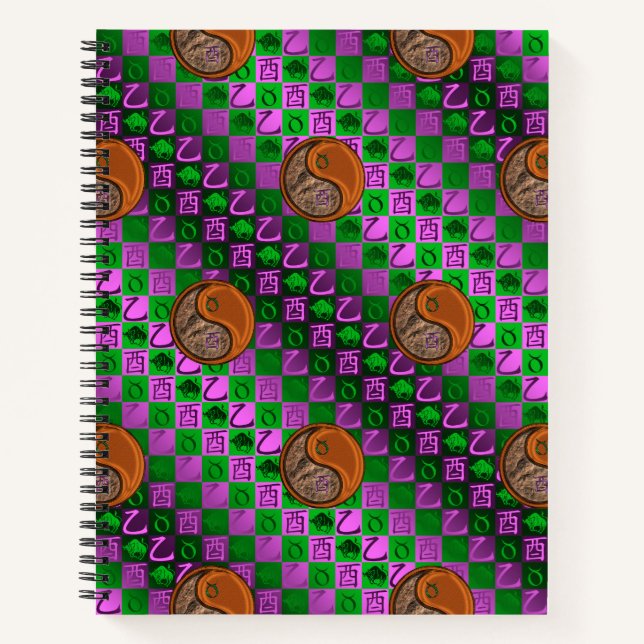 Cuaderno Tauro y Gallo de Madera (Anverso)