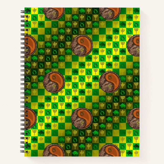 Cuaderno Tauro y Mono de Madera (Anverso)
