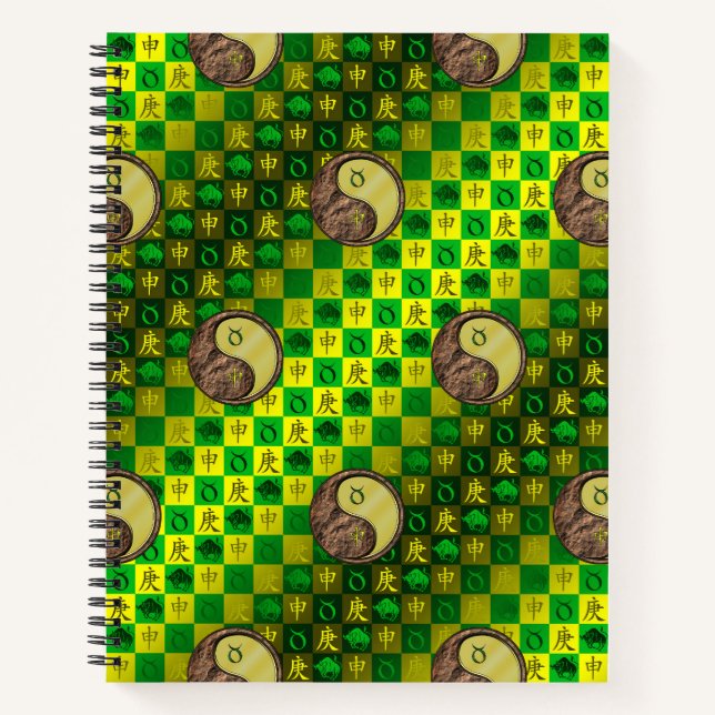 Cuaderno Tauro y Mono de Metal (Anverso)