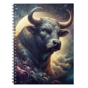 Cuaderno Taurus Zodiac Art - Majestic Bull
