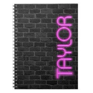 Cuaderno TAYLOR En Luces De Nevera PINK