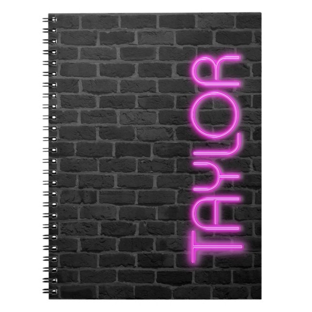 Cuaderno TAYLOR En Luces De Nevera PINK (Frente)