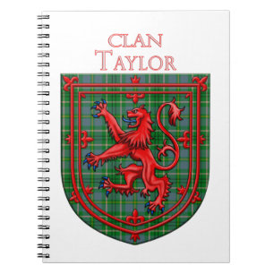 Cuaderno Taylor Tartan Scottish Plaid Lion Rampant