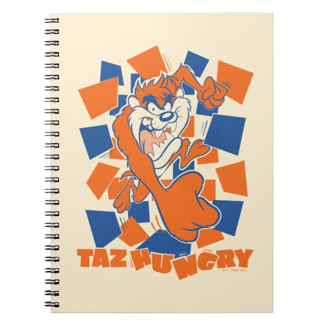 Cuaderno TAZ™ Hungry Smashing Through Checker (Frente)