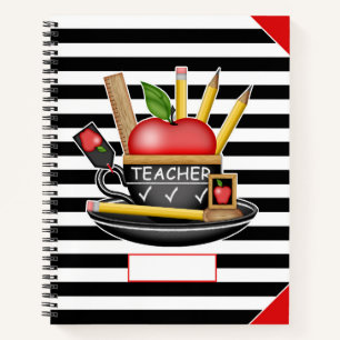 Cuaderno Taza de Apple para el profesor tira un portátil gr