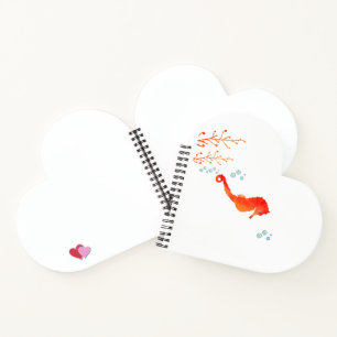 Cuaderno Taza de caballito de mar acuarela Cute Ocean Anima