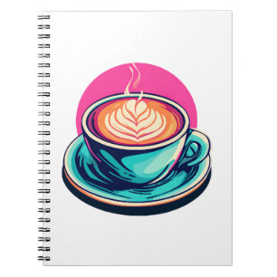 Cuaderno taza de café capuchino